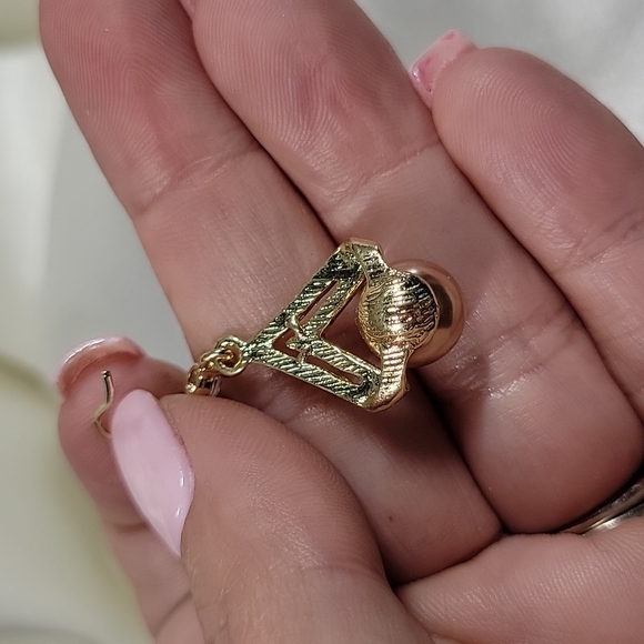 Chocolate Pearl CZ Drop Earrings, S925 wires - Picture 9 of 9